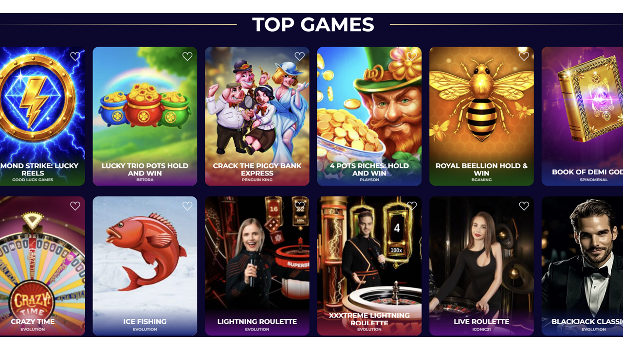 Morospin Casino games